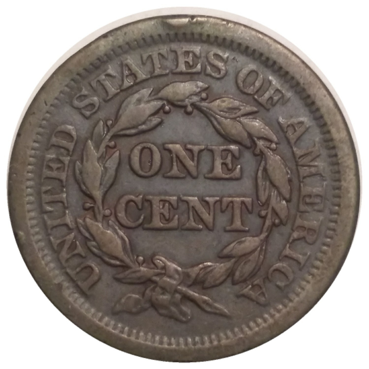 1852-1c-Braided-Hair-Large-Cent-#2